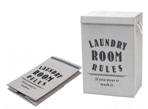 Laundry Rules Hamper