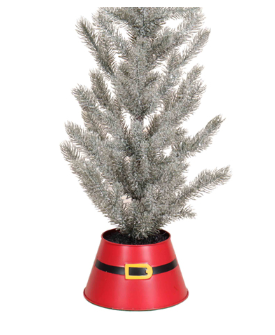 Green Table Tree in Santa Pot