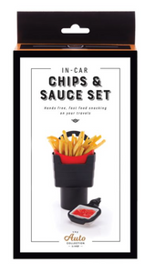 In-Car Chip and Sauce Holder