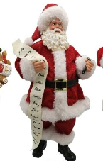 Standing Santa's: Assorted Designs Available