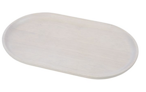 White Wash Rectangle Platter