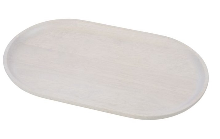 White Wash Rectangle Platter