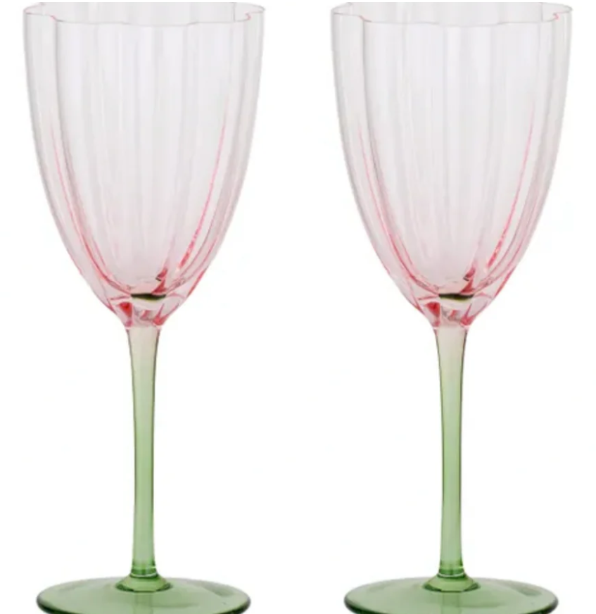 Lotti Set of 2  Tulip Glassware