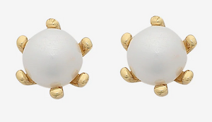 Alia Gold Pearl Earrings