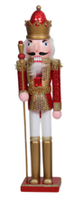 Load image into Gallery viewer, Wooden Nutcracker with Staff
