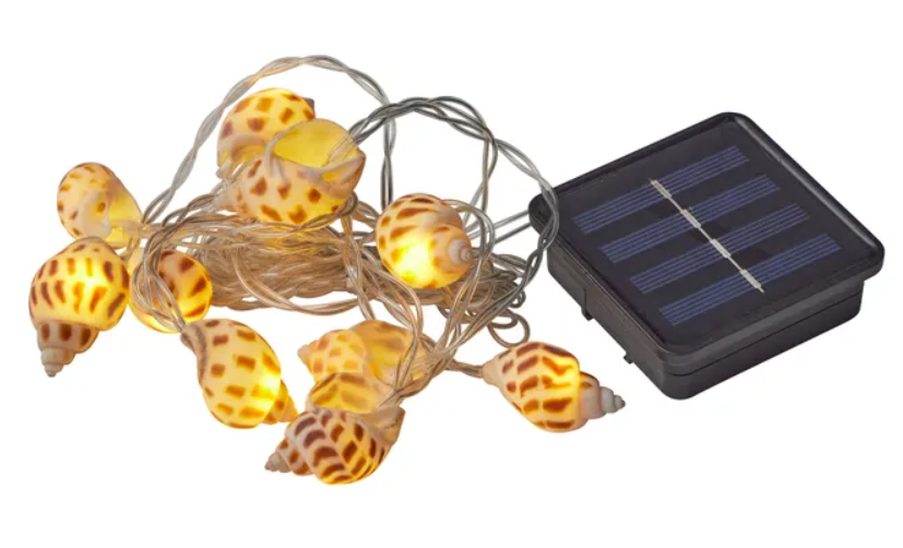 Conch Solar Shell String Lights