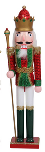 Wooden Nutcracker with Staff