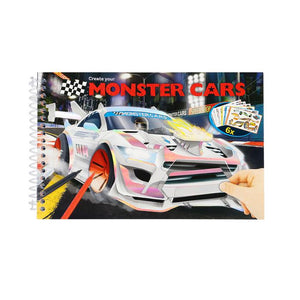 Monster car Colouring Pocket book