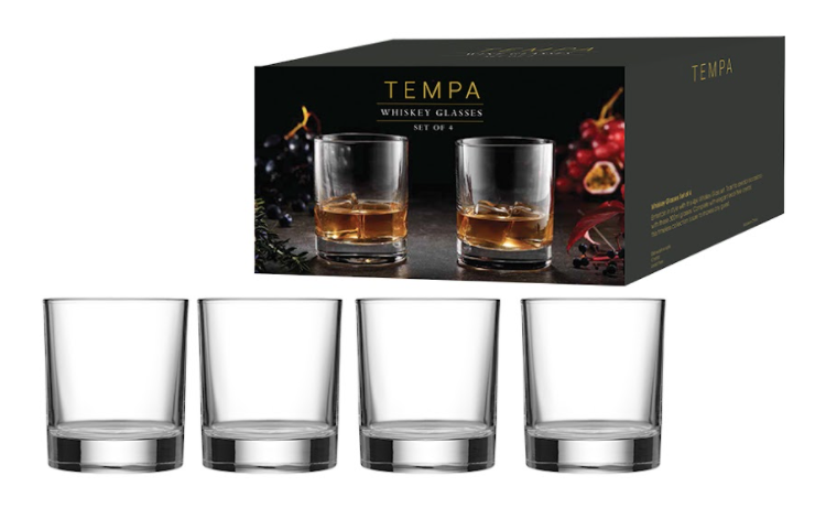 Set of 4 Whisky Glasses