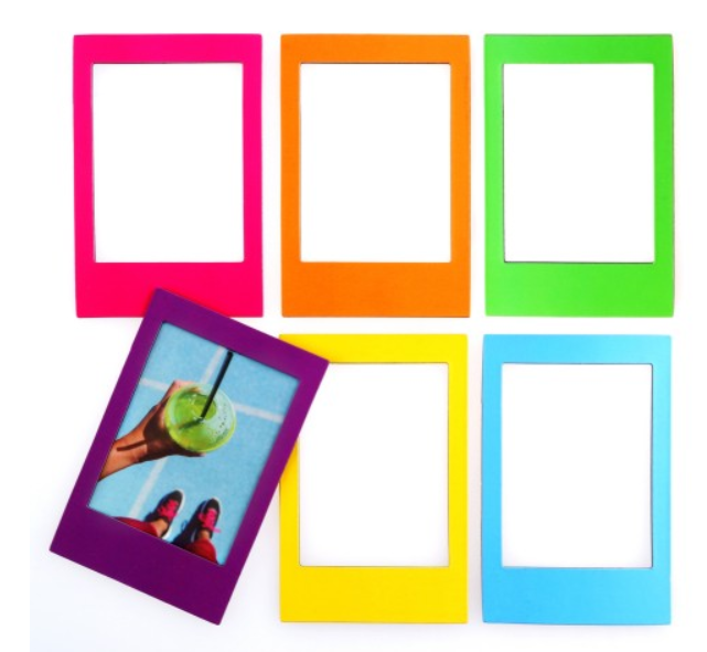 Rainbow Magnetic Polaroid Frames