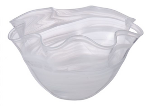 Wavy Bowl with Marble Effect